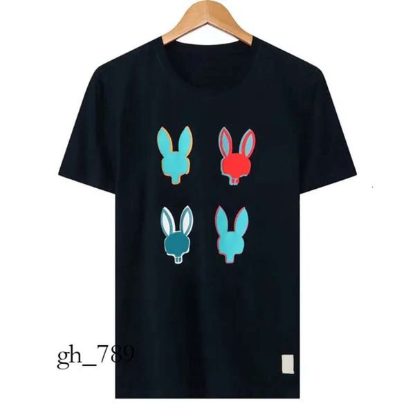 Psychos Bunnys Sommerhemd Damen Skeleton Rabbit Neues Design Multi Style Herrenhemd Modedesigner T-Shirt Kurzarm Mann Tops 121