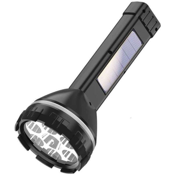 Torcia solare USB Ricarica LED Forte luce di emergenza domestica esterna Super luminosa a lungo raggio Mini campeggio portatile 455358