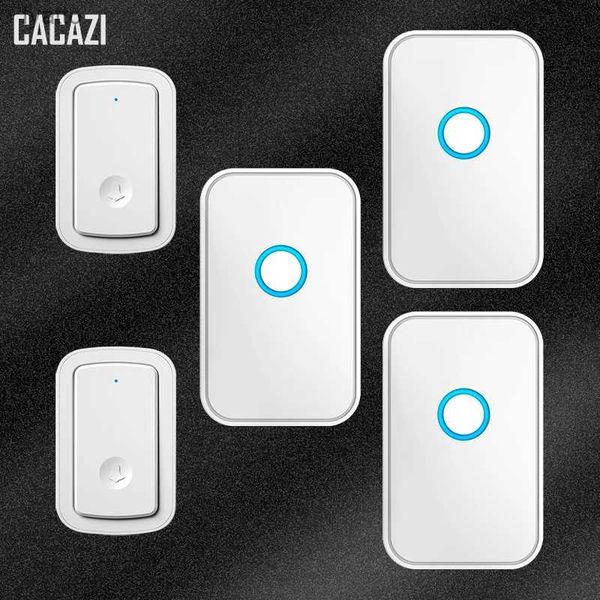 Campanelli campanello senza fili impermeabile ricaricabile per la casa 52 melodie 280M Kit campanello per porta intelligente Kit LED Flash Allarme di sicurezzaH240316