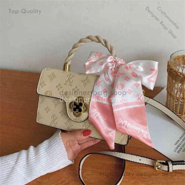 дизайнерская сумка большая сумка дизайнерская сумка женская летняя с тиснением розовая маленькая квадратная портативная шелковая шарф жемчужная цепочка для отдыха