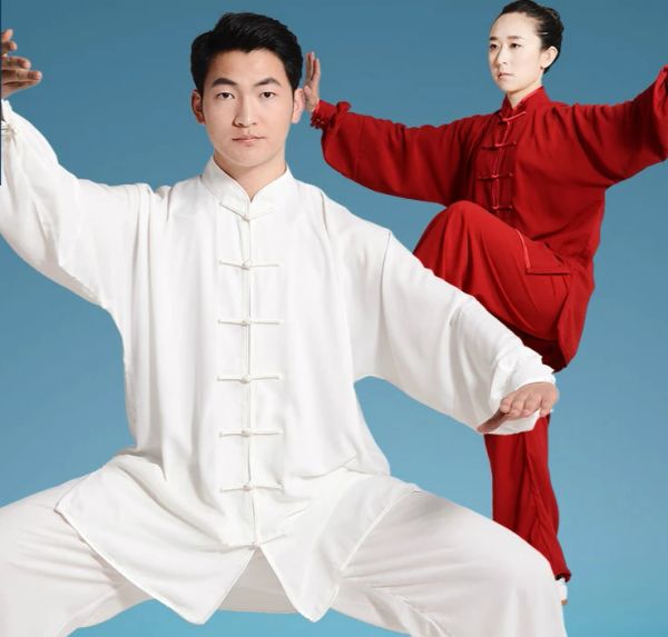 Tank Kung Fu Tai Chi Abbigliamento Martial Arts Clothes Wushu Uniform Wing Chuntaiji Costume for Men Women Multicolor Special Offer 2022