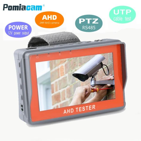 IV7A 4,3-дюймовый HD AHD тестер видеонаблюдения Монитор AHD 8MP Аналоговая камера Тестирование PTZ UTP Кабельный тестер 12V1A Выход