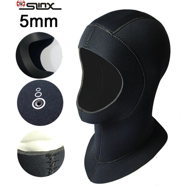 5mm neoprene mergulho capa para mergulho de água fria mergulho esportes boné à prova dwaterproof água manter o aquecimento marca 1pc slinx 240304