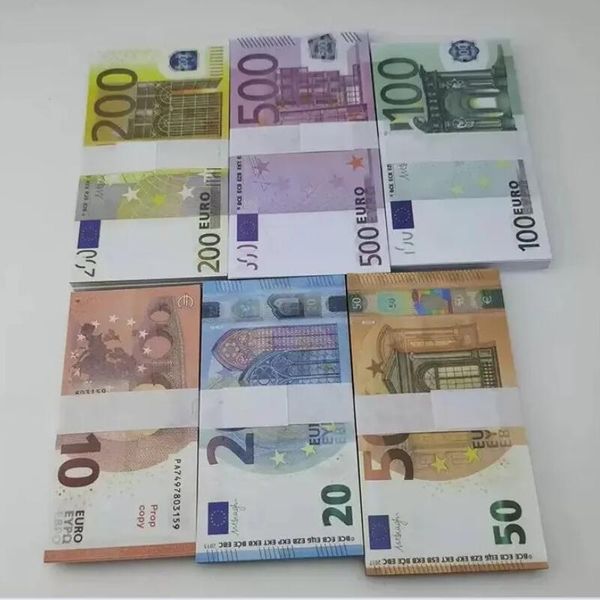 2024 Festival Parti Malzemeleri Film Prop Para 10 20 50 100 200 500 Dolar Euro Pound Gerçekçi Oyuncak Bar Kopya Para Birimi Sahte Biletleri 100 PCS/PACK