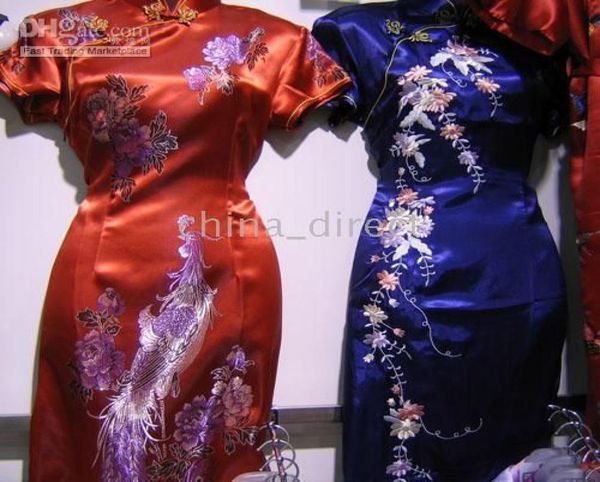 Abendkleid Seide Cheongsam Ballkleider Qipao Kleid Kleid Partykleid 10 Stück Das Neueste 8820992