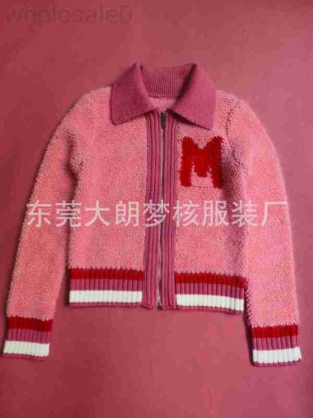 Maglioni da donna firmati Menghe Produce Miao Jiamei Polo rossa Cardigan Zipper M Maglieria manica lunga Cappotto corto RI80