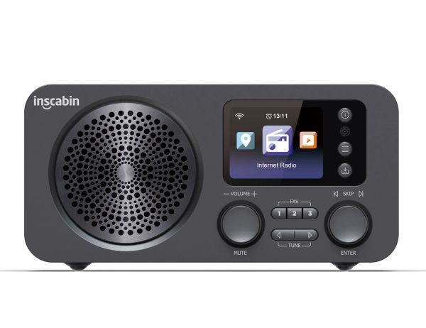 Rádio Inscabin D7/D8 Internet DAB/DAB+ Rádio Digital, Rádio Internet/Rádio Digital com Spotify Connect e Bluetooth/FM/tela colorida