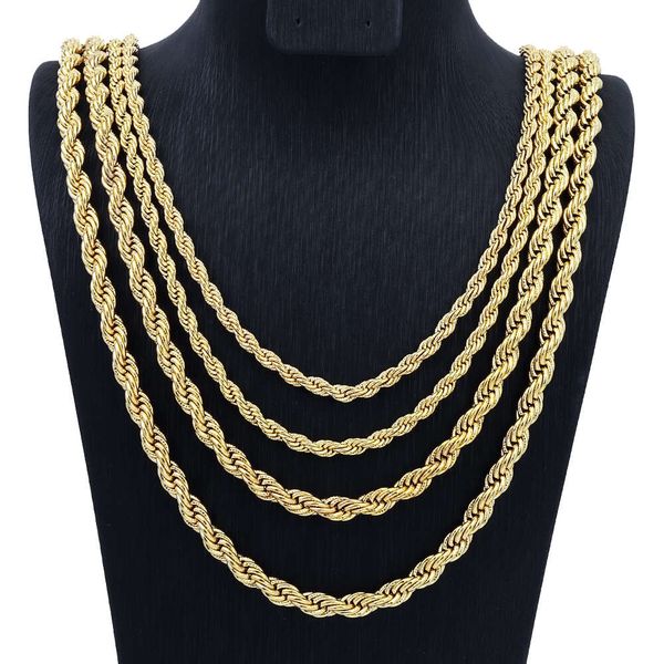 jxx prezzo competitivo collana personalizzata in ottone a forma di spirale lunga da donna cubana placcata in oro