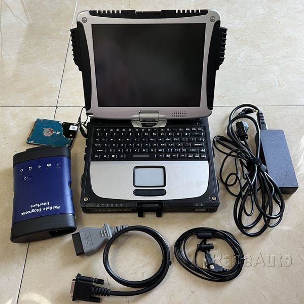 MDI-Diagnosetool, professionelle Scan-Schnittstelle mit gebrauchsfertigem Laptop CF19-Touchscreen-PC