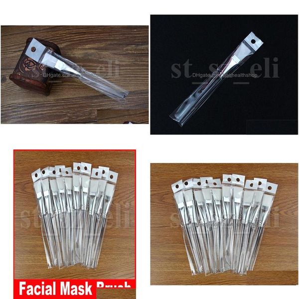 Pennelli per trucco Maschera facciale Kit pennelli Pennelli per trucco Cura della pelle del viso Maschere Applicatore Cosmetici Casa Strumenti per gli occhi fai da te Manico trasparente Goccia Del Dhs82