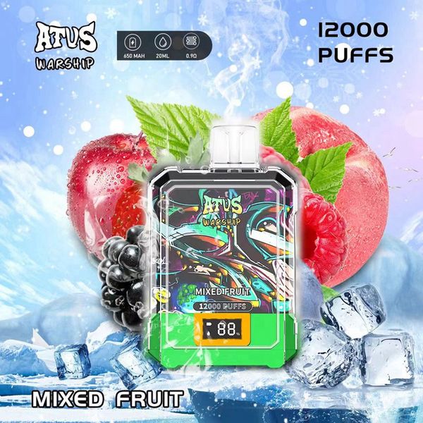 Бестселлер Оптовая торговля I Vape Crystal Atvs 10K 12K 15K Puffs 12000 Puffs 5% одноразовая одноразовая ручка с цифровым экраном с цифровым экраном