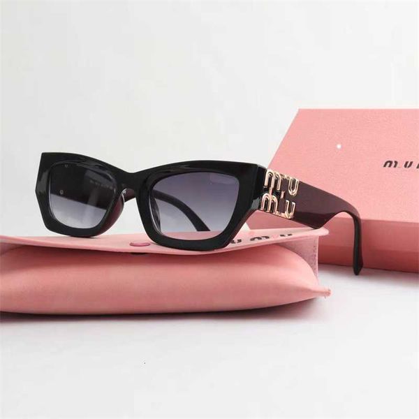 Designer Miu occhiali da sole occhiali moda montatura ovale occhiali da sole firmati da donna antiradiazioni uv400 lenti polarizzate occhiali da vista retrò da uomo con scatola originale aaa cate