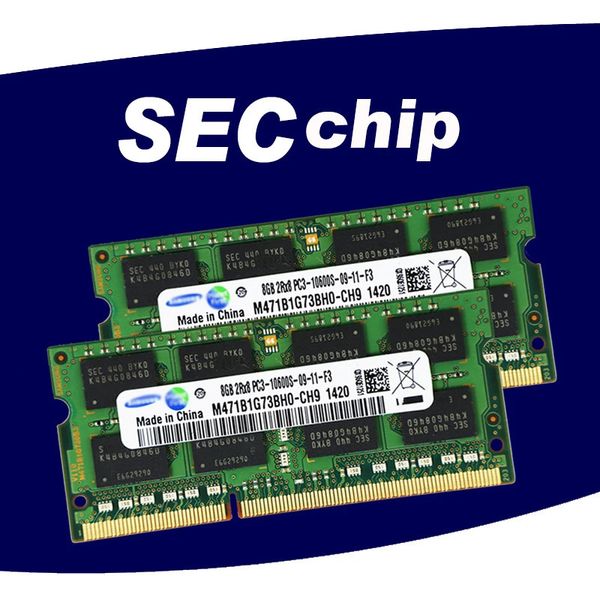 SEC-Chip 8GB 4GB 2GB 2G 4G PC2 PC3 PC3L DDR2 DDR3 667Mhz 800Mhz 1333hz 1600Mhz 5300S 6400 8500 10600 Laptop-Speicher Notebook RAM 240314