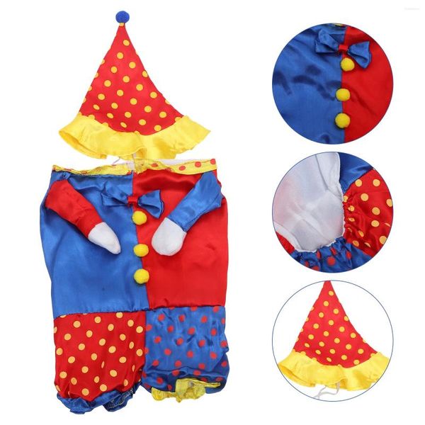 Abbigliamento per cani Vestiti per animali domestici Trasformati in forniture per indumenti a forma di clown Felpe con cappuccio Abbigliamento da vestire