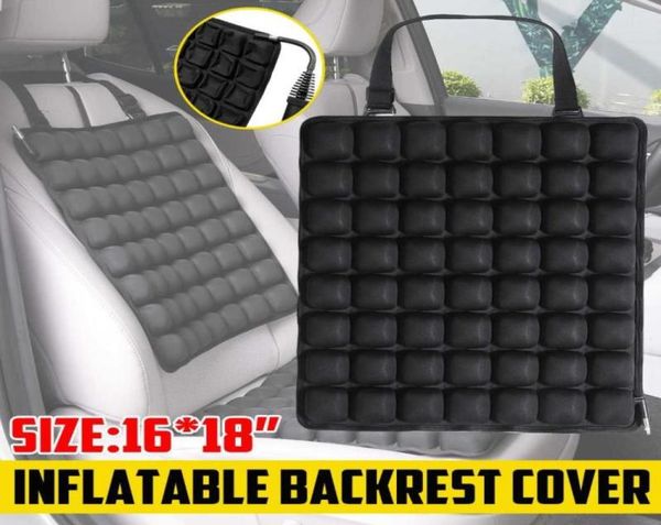 Capas de assento de carro respirável 5D Almofada de ar Suporte traseiro Cadeira inflável Alívio de pressão Anti Slip Mat Pad2545234