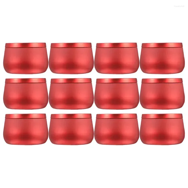 Garrafas de armazenamento jarra de barriga recipientes de viagem latas de chá latas de metal lanches caixas redondas presente selado doces bálsamo labial em massa