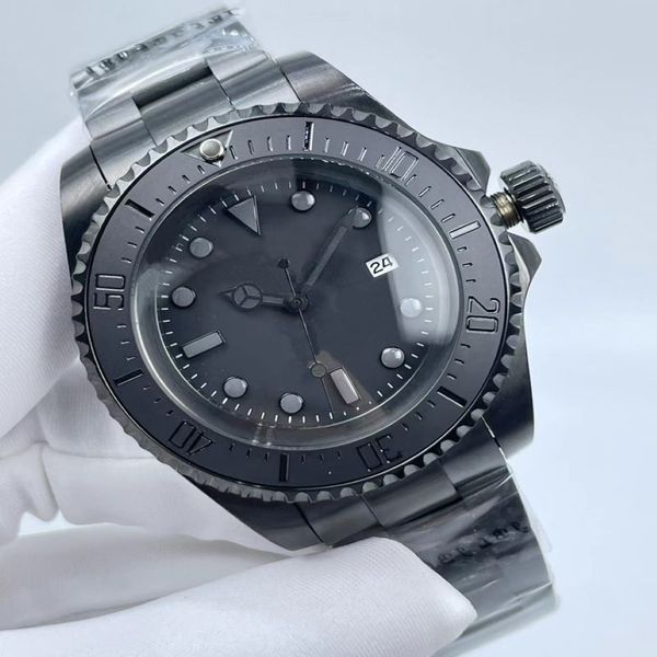 All Black Hochwertige Luxus-Herrenuhr SEA-DWELLER Keramiklünette 44 mm Edelstahl 116660BKSO Automatik Schwarz Cameron Diver Wr202c