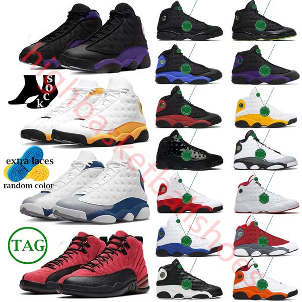 Hoch geschnittene Basketballschuhe J13s Top Airs Jump Man 13J und Navy Black Flint Neue 13s Del Sol Reverse Bred Cement Black Cat Red Flint Herren Damen Turnschuhe