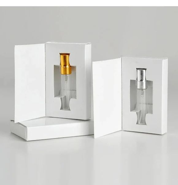 5 ml Parfümflasche mit anpassbaren Logo-Papierboxen, leere Zerstäuber-Sprühglas-Parfümflasche