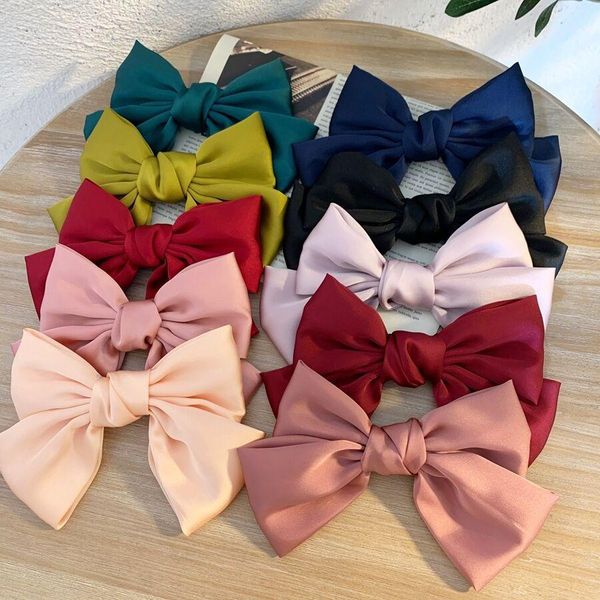 Kızlar Çiçek Parti Aksesuar Kore Yeni Kids Çiçek Kumaş Bow Saç Klip Kadınlar Lolita Knot Lady Children Bowknot Saç Pin S321 ZZ