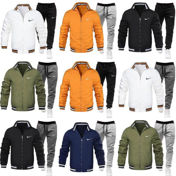 Lässige Herrenjacke mit Stehkragen und bedrucktem Design – vielseitiges Sportbekleidungs-Outfit für Frühling und Herbst, Amazon-Favorit für den Alltag