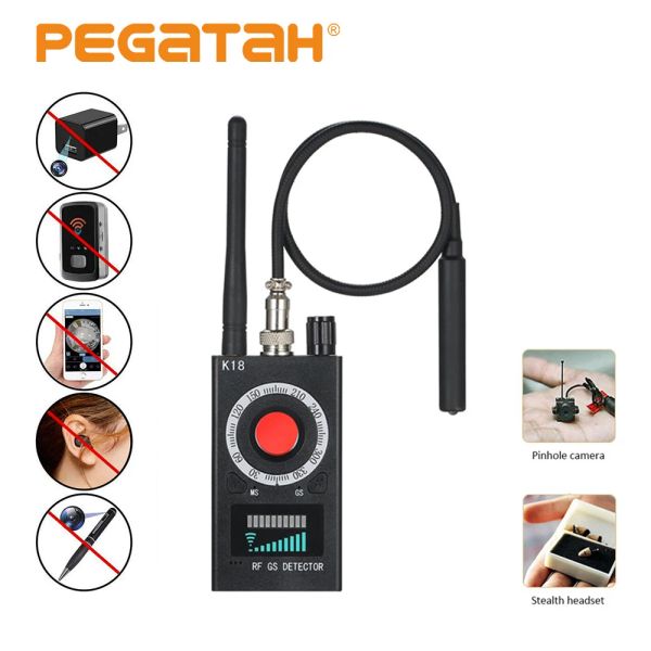 Detector Pegatah Anti Candid Detector Camera Bug Gadgets Wiretapping Finder Lente de sinal GPS Rastreador Rf Detectar multifuncional anti câmera