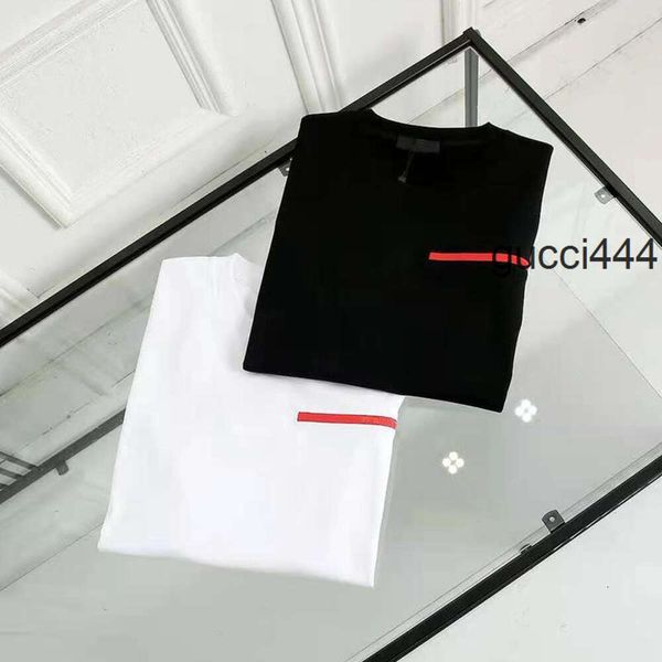 Abbigliamento casual 100% nero Praddas T-shirt da uomo Nuovo pada designer Manica corta prd cotone di alta qualità all'ingrosso ppdda e bianco Taglia di lusso prad tshirt tee M 2XL IY0C