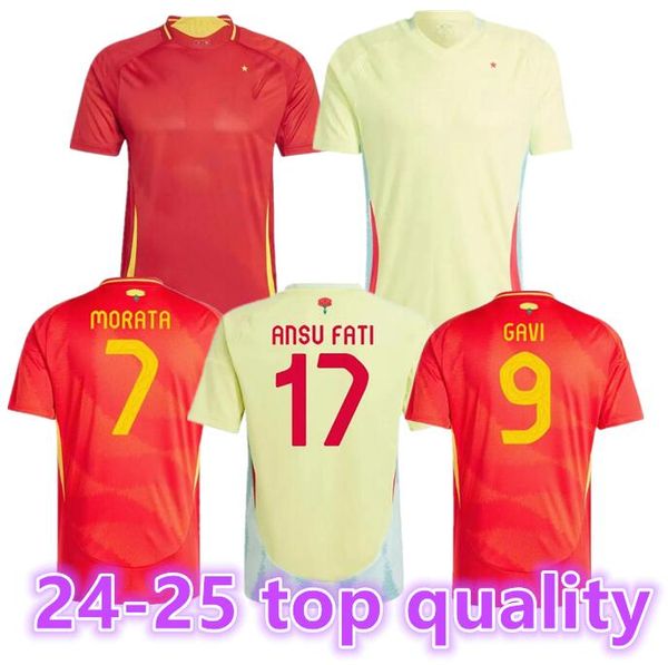 SpAIn 24 25 Maglia da calcio MORATA FERRAN ASENSIO 2024 Euro Cup SpANiSh Maglia da calcio della squadra nazionale 25 Uomo Bambini Kit Set Casa Lontano Camisetas Espana RODRI OLMO ANSU FATI88