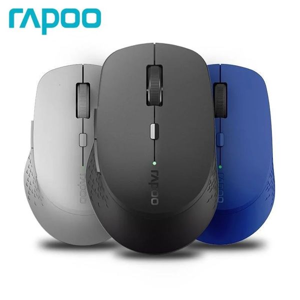 Rapoo m300g mouse sem fio multimodo silencioso 1600 dpi óptico bluetooth para tablet computador portátil pc 24g ratos 240309