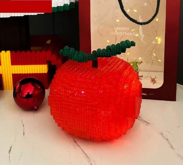 atacado festival amigo tijolo construir brinquedo de frutas tijolos kit bloco de construção modelo bloco de construção criança criativo brinquedo diy brinquedo de natal para crianças festival putfits