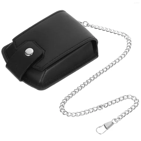 Caixas de relógio 1 conjunto de bolso cinta banda titular protetor saco de cintura com corrente para acessórios gerais