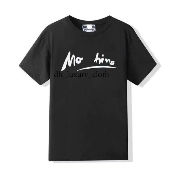 Moschino Designer Fashion Luxury Brand Moschin Camicia Small Bear Stampa High Street Uomo e donna Coppia T Shirt Casual Estate Pure Cotto 5883