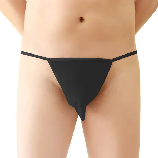 UNDUPTS Erkekler Seksi Özetler Mini Bikinis Slips iç çamaşırı Tanga Hombre Encaje Bulge Pouch Thong Giyim