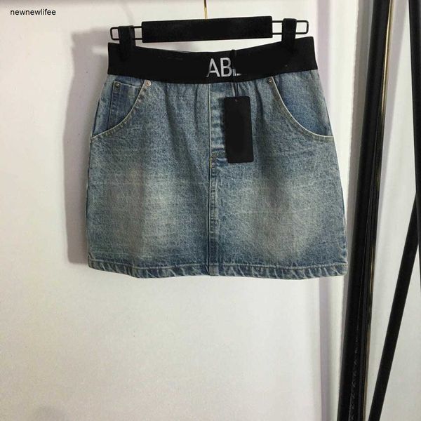 Дизайнерская джинсовая юбка Женская брендовая одежда для женщин Летняя мини-юбка Модное женское платье с буквенным принтом Азиатский размер S-l 16 марта