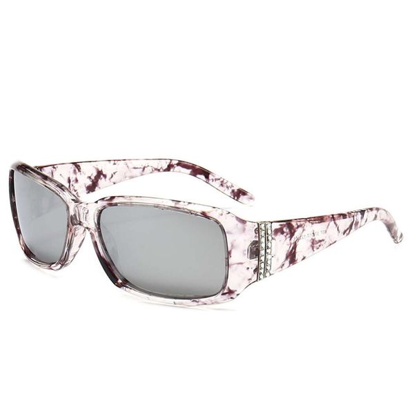 Nuovi occhiali da sole firmati per donna e uomo 2024 Occhiali da sole polarizzati sportivi ovali classici alla moda con ornamento di diamanti