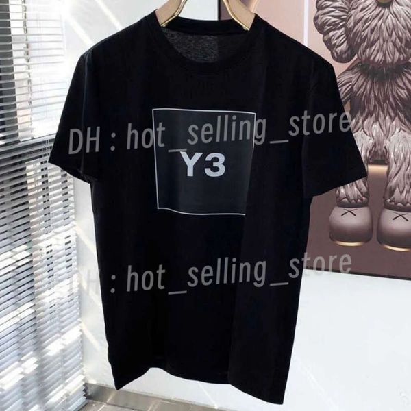 Tasarımcı Erkek Kadın Tshirts y3 Baskılı Tshirt Spor Polos Tees Üst pamuklu Gömlek Kısa Kollu Tshirt Erkekler Yuvarlak Boyun T-Shirt High Street Tees 29