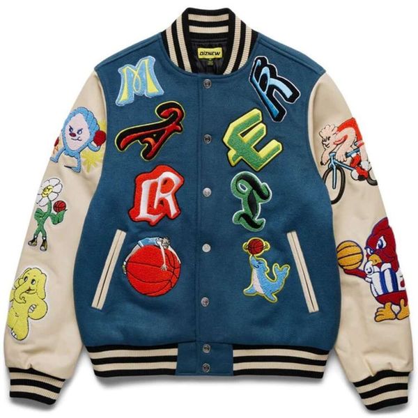 Respirável inverno couro real botão up letterman jaquetas personalizado manga longa verão parka jaqueta de beisebol moda 21 38