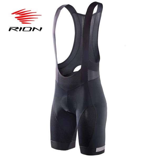 RION Radfahren Trägerhose Mountainbike Atmungsaktive Herren Gepolsterte Fahrradhose Triathlon Man Pro Licra Fahrradshorts MTB Kleidung 240311