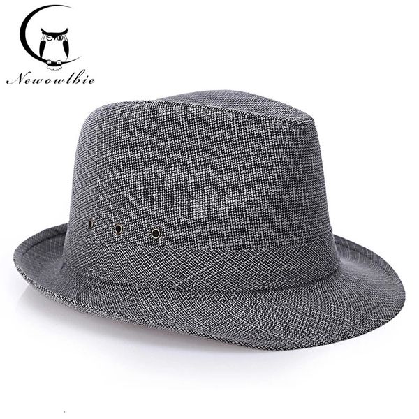 Inghilterra Retro Top Jazz Cappelli per uomo 4 Taglia 57 58 59 60CM Cappello di paglia Moda Donna Cappello da sole Gentleman 240309