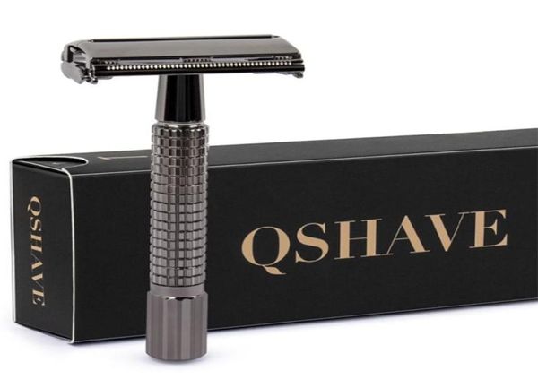 Классическая безопасная бритва QSHAVE, 87 см с короткой ручкой и 5 лезвиями в подарок Эпилятор Gunblack Weishi Опасная бритва для удаления волос 2207183129735