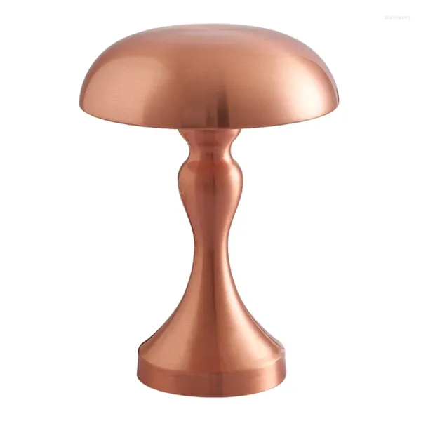 Lampade da tavolo USB Luce notturna Bar Ristorante Soggiorno Lampada decorativa Camera da letto Comodino Bronzo