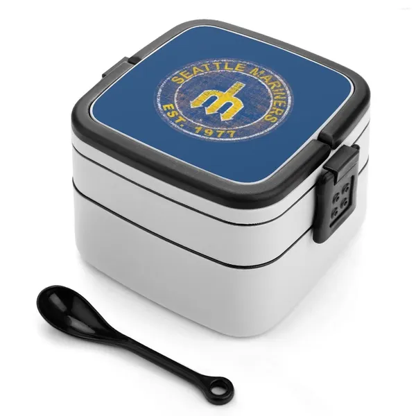 Dinnerware Mariners – Bento-Box für Schule, Kinder, Büroangestellter, 2 Schichten, Aufbewahrung, Logo, Stadt, personalisierter Behälter