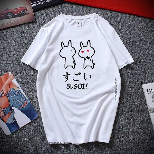 Camicie casual da uomo T-shirt Sugoi Cute Anime Of Japan Design Divertente T-shirt grafiche Top Fashion Harajuku Style Cotton Tee Shirt per uomo HommeC24315