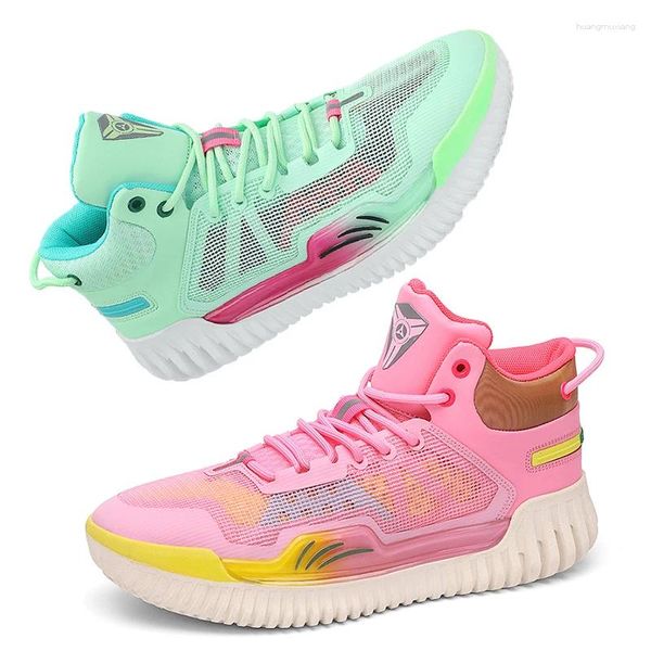 Sapatos de basquete de alta qualidade dos homens tênis antiderrapante ginásio treinamento esportes feminino wearable almofada crianças