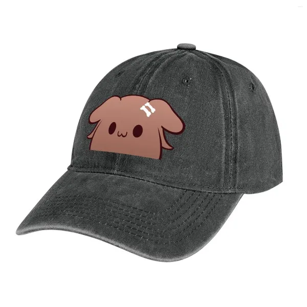 Berets Korone Happy Furball Doggo Cowboyhut Strandausflug Custom Cap Gentleman Damen Herren