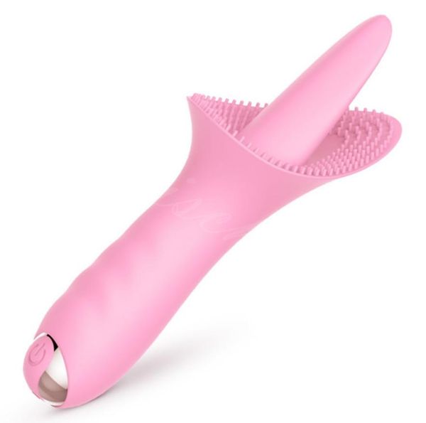 Lingua leccare vibratori del dildo per le donne massaggio orale punto G clitoride femmina adulto giocattolo del sesso stimolatore vaginale masturbatore erotico3488472