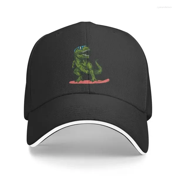 Ball Caps Moda Karikatür Kaykay Dinozor Beyzbol Kapağı Kadın Erkekler Kişiselleştirilmiş Ayarlanabilir Unisex Dad Hip Hop