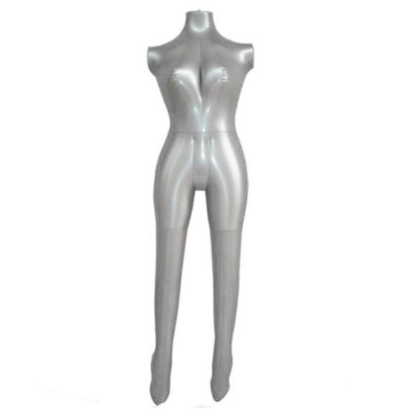 Moda feminina roupas exibir manequim inflável suporte torso inflável mulheres modelos de pano pvc inflação manequins corpo inteiro274n