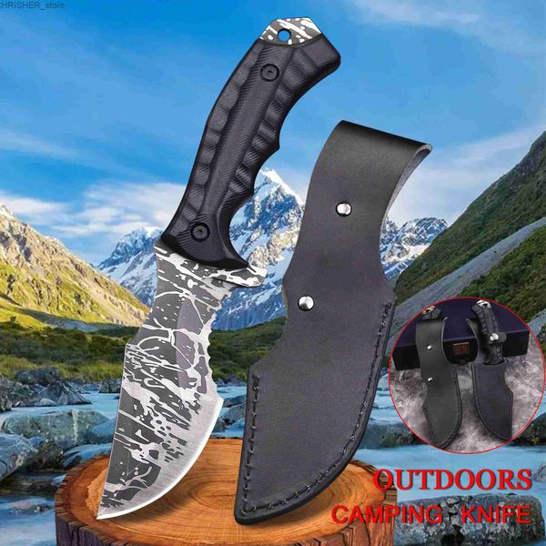 Тактические ножи WPKOPYA (США) 440c Тактический нож с полузубом Full Tang Camp Прямой нож Нож для спасения в джунглях Нож для выживания на открытом воздухе L2403