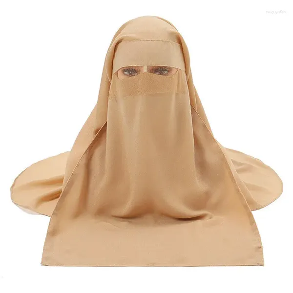 Ethnische Kleidung Stil Kopftuch Ramadan Eid Muslim Hijab Frauen Einfarbig Niqab Burka Turban Kappen Schleier Islamischen Schal Volle Abdeckung Wraps